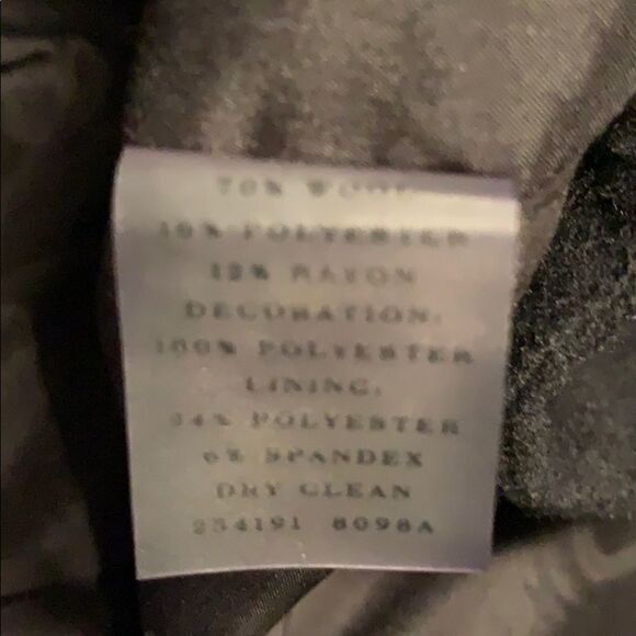 Ann Taylor Black Wool Blend Skirt Size 6 - Picture 5 of 7